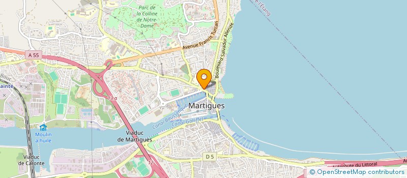 localisation de l'entreprise PENJAN à MARTIGUES