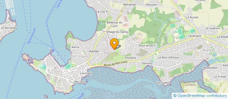 localisation de l'entreprise PENN AR BED  RIANTEC