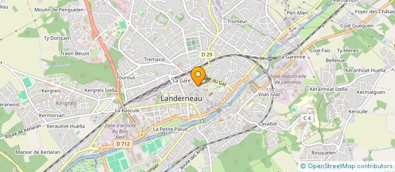 localisation de l'entreprise PENN AR RAID à LANDERNEAU