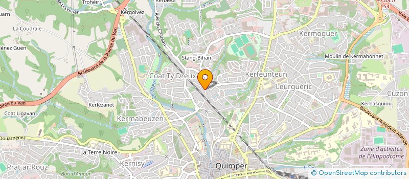 localisation de l'entreprise PENN AR TANGO à QUIMPER