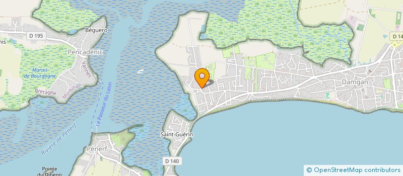 localisation de l'entreprise PENN DEHOU  DAMGAN