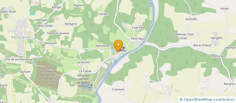 localisation de l'entreprise PENN KAZH  INZINZAC-LOCHRIST