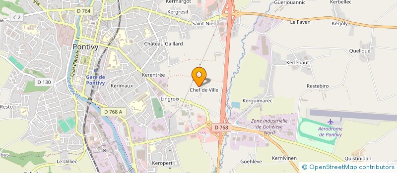 localisation de l'entreprise PENN KER à PONTIVY
