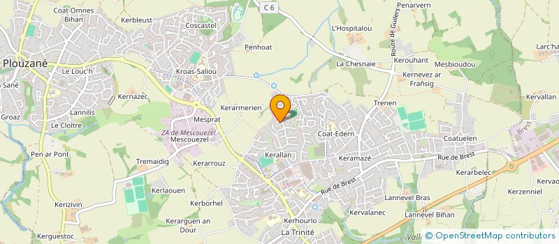 localisation de l'entreprise PENN TOAZ  PLOUZANE