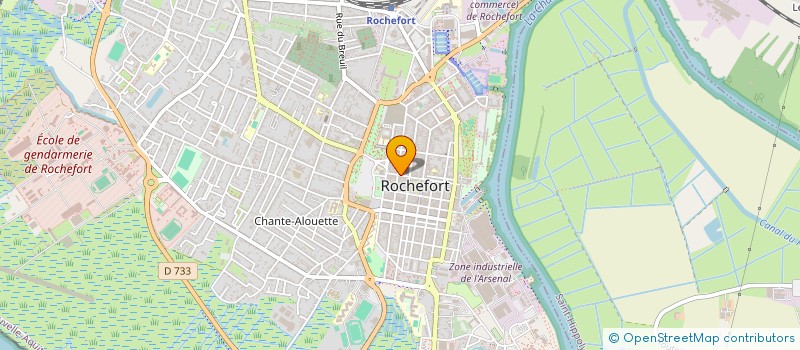 localisation de l'entreprise PENNA DIFFUSION  ROCHEFORT