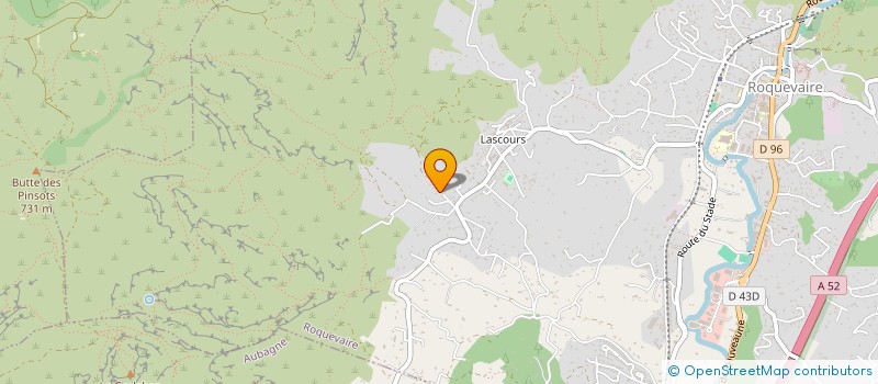 localisation de l'entreprise PENNAC  ROQUEVAIRE