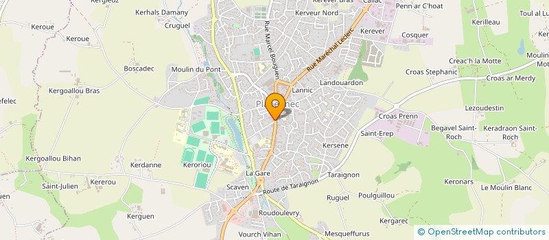 localisation de l'entreprise PENNEC OPTIQUE à PLABENNEC