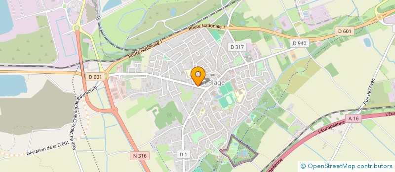 localisation de l'entreprise PENNEL  LOON-PLAGE