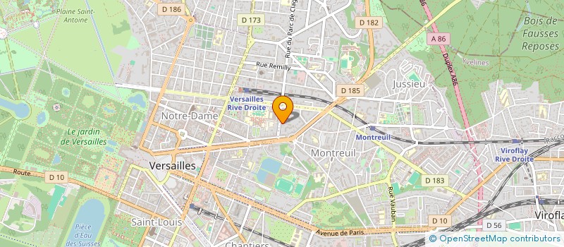 localisation de l'entreprise PENNEMELEN à VERSAILLES