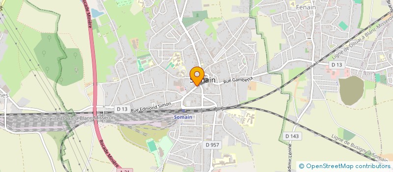localisation de l'entreprise PENNEQUIN à SOMAIN