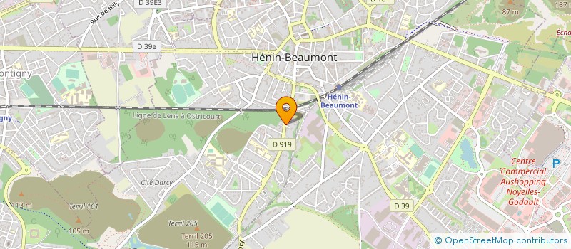 localisation de l'entreprise PENNEQUIN à HENIN-BEAUMONT