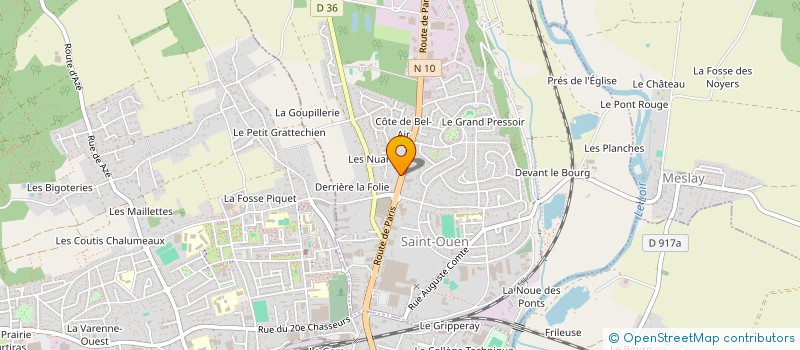 localisation de l'entreprise PENNING AUTOMOBILES à SAINT-OUEN