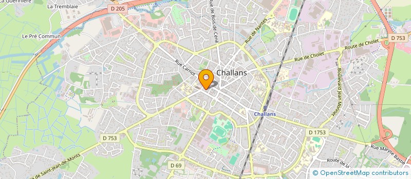 localisation de l'entreprise PENNINGTON à CHALLANS