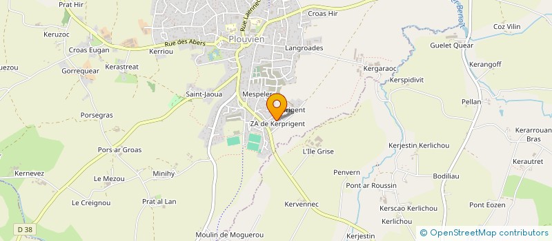 localisation de l'entreprise PENNORS ETANCHEITE  PLOUVIEN