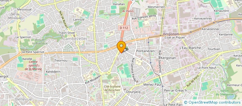 localisation de l'entreprise PENNOU PELL à BREST