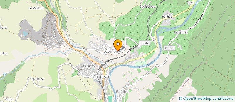 localisation de l'entreprise PENNY'S BAND  COMPEYRE