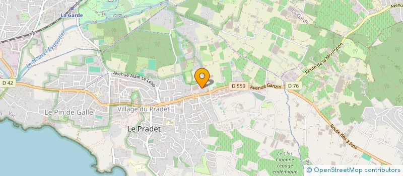 localisation de l'entreprise PENO  LE PRADET