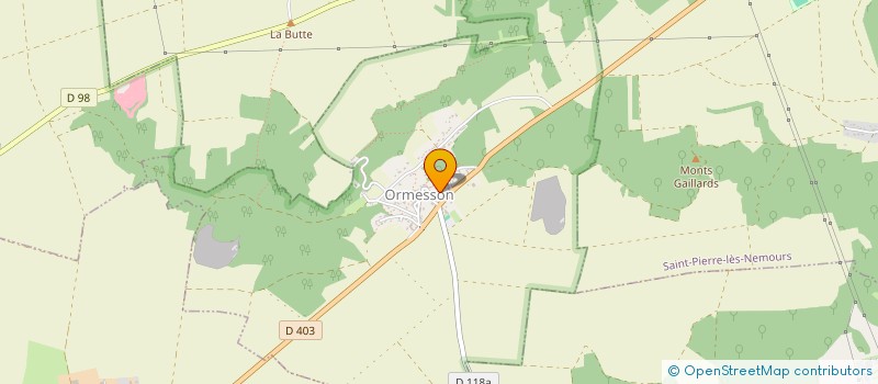 localisation de l'entreprise PENOT  ORMESSON