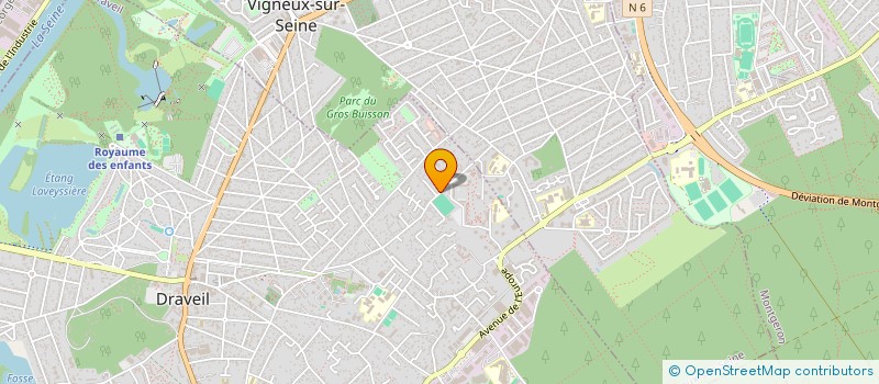 localisation de l'entreprise PENSA à DRAVEIL