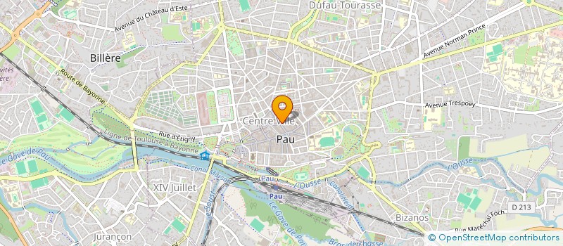localisation de l'entreprise PENSE POUR VOUS à PAU