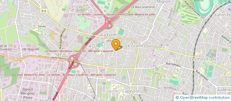 localisation de l'entreprise PENSEE D'ESPOIR  MERIGNAC