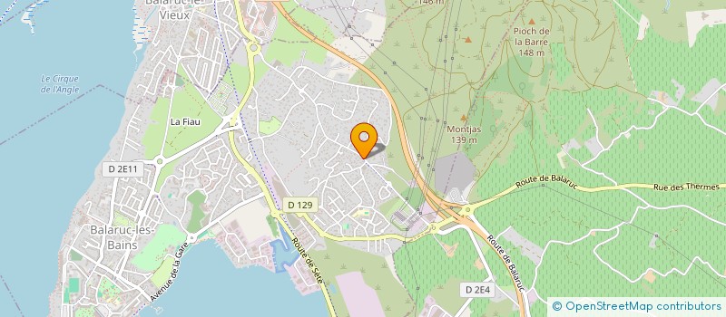 localisation de l'entreprise PENSEE SINGULIERE  BALARUC-LES-BAINS