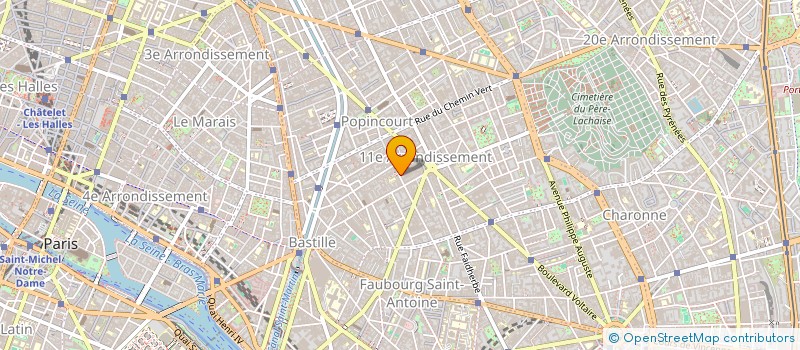 localisation de l'entreprise PENSEES VERTES  PARIS