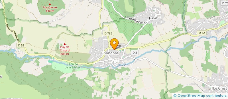 localisation de l'entreprise PENSER DEMAIN  CHANONAT