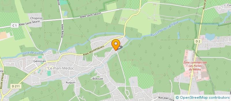 localisation de l'entreprise PENSEZ DECO  LE PIAN-MEDOC