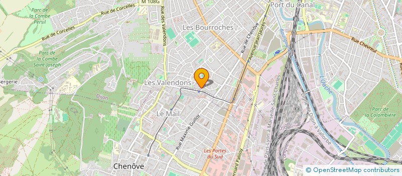 localisation de l'entreprise PENSEZ SPORT à DIJON