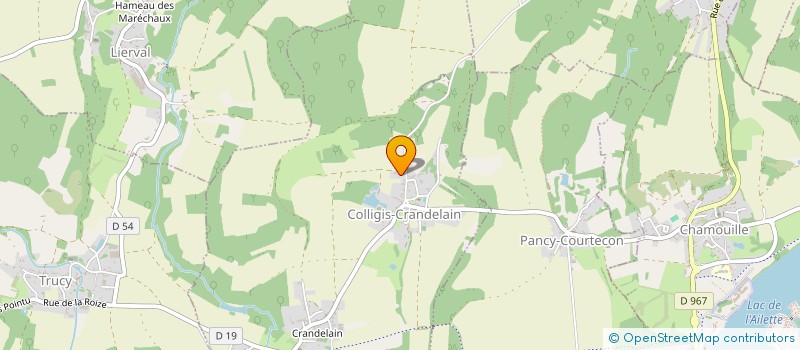 localisation de l'entreprise PENSION CANINE FAMILIALE VIP  COLLIGIS-CRANDELAIN