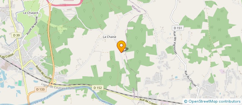 localisation de l'entreprise PENSION DE LA LICORNE  MANSAC