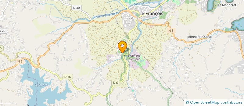 localisation de l'entreprise PENSION DE WOOF  LE FRANCOIS