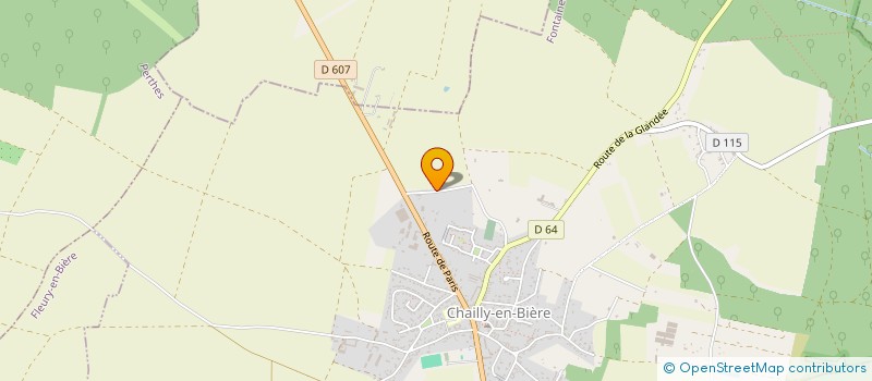localisation de l'entreprise PENSION DES ELFES à CHAILLY-EN-BIERE