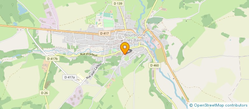 localisation de l'entreprise PENSION GERARD à BOURBONNE-LES-BAINS