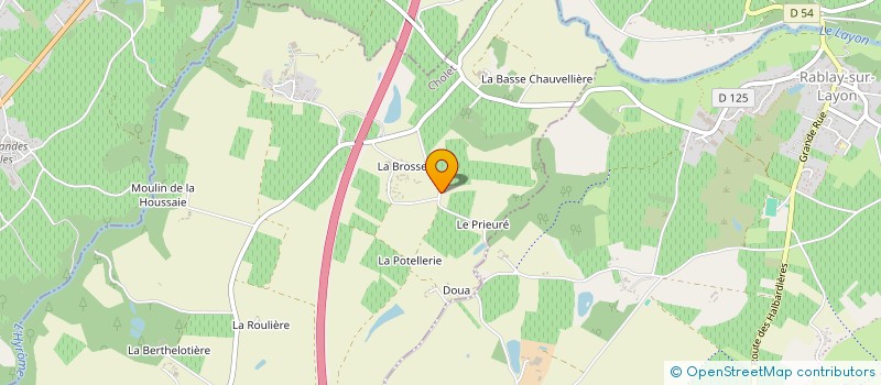 localisation de l'entreprise PENSION LE CLOS DES RIVIERES  CHEMILLE-EN-ANJOU