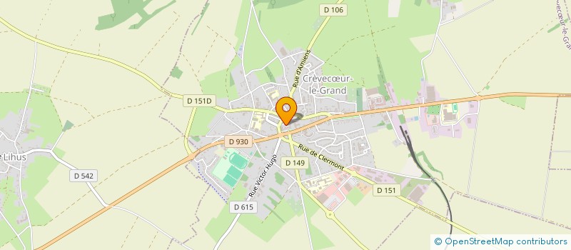 localisation de l'entreprise PENSIONNAIRES HOPITAL LOCAL CREVECOEUR  CREVECUR-LE-GRAND