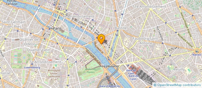 localisation de l'entreprise PENSIONS SOCIETE URBAINE DE DISTRIBUTION D'AIR COMPRIME DE LA VILLE DE PARIS à PARIS