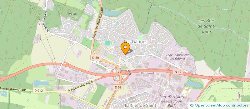 localisation de l'entreprise PENSO LN  PLAISIR