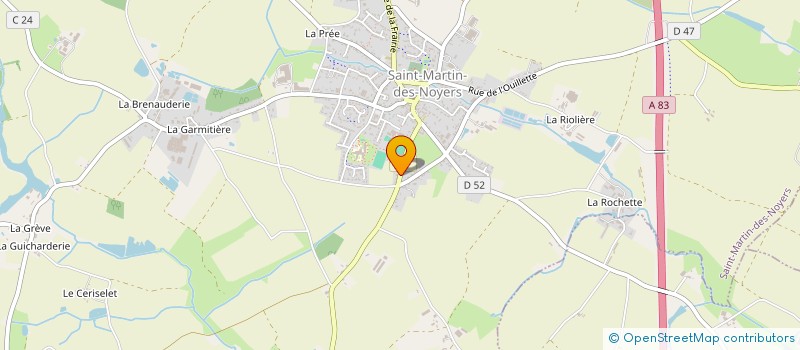 localisation de l'entreprise PENSONS DEMAIN A ST MARTIN DES NOYERS  SAINT-MARTIN-DES-NOYERS