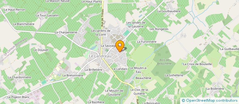localisation de l'entreprise PENSONS JARDIN à LE LANDREAU