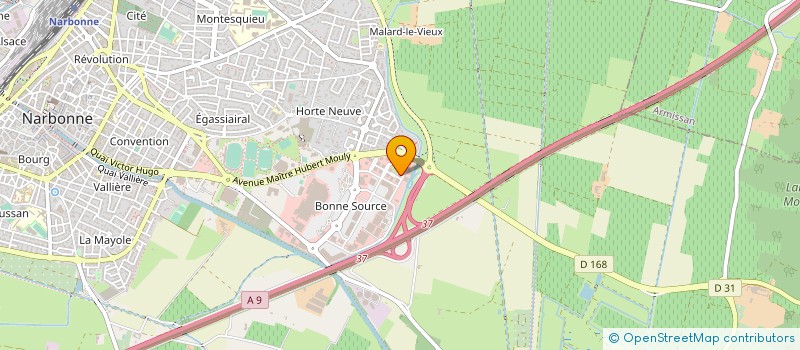 localisation de l'entreprise PENTA  NARBONNE