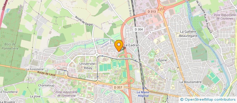 localisation de l'entreprise PENTA-ED à LE MANS