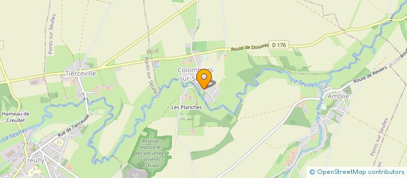 localisation de l'entreprise PENTA PROD  COLOMBIERS-SUR-SEULLES