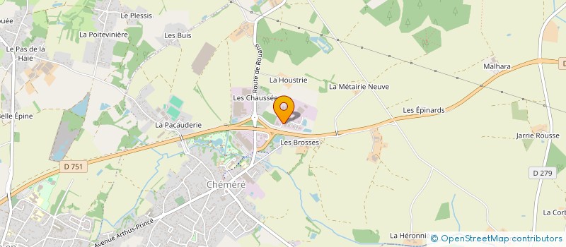 localisation de l'entreprise PENTABIO  CHAUMES-EN-RETZ