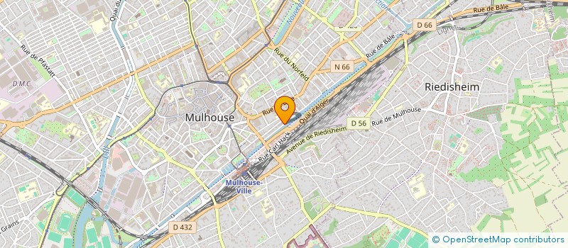 localisation de l'entreprise PENTACOM  MULHOUSE