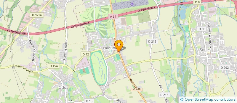 localisation de l'entreprise PENTAGONE  LALOUBERE