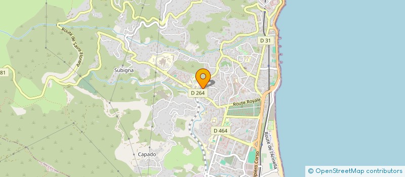localisation de l'entreprise PENTAGONE à BASTIA