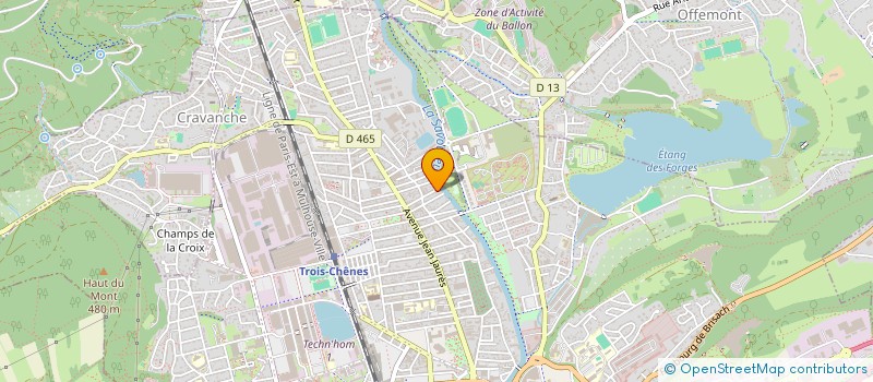 localisation de l'entreprise PENTAGONE GROUPE  BELFORT