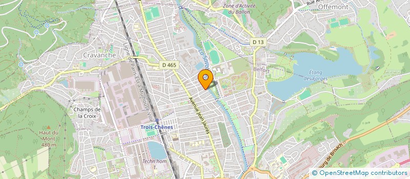 localisation de l'entreprise PENTAGONE RENOV' à BELFORT